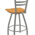 Jackie 36-Inch Extra-Tall Bar Stool with Anodized Nickel Finish and Medium Oak Seat 7 Jackie 36-Inch Extra-Tall Bar Stool with Anodized Nickel Finish and Medium Oak Seat