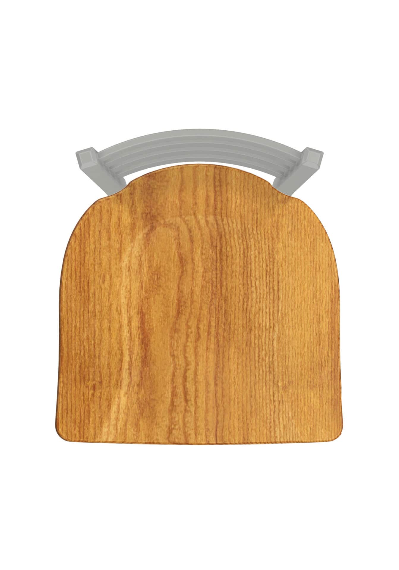 Jackie 36-Inch Extra-Tall Bar Stool with Anodized Nickel Finish and Medium Oak Seat 3 Jackie 36-Inch Extra-Tall Bar Stool with Anodized Nickel Finish and Medium Oak Seat - Image 3