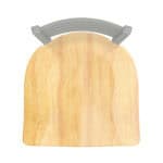 Jackie 36-Inch Extra-Tall Bar Stool with Anodized Nickel Finish and Natural Maple Seat