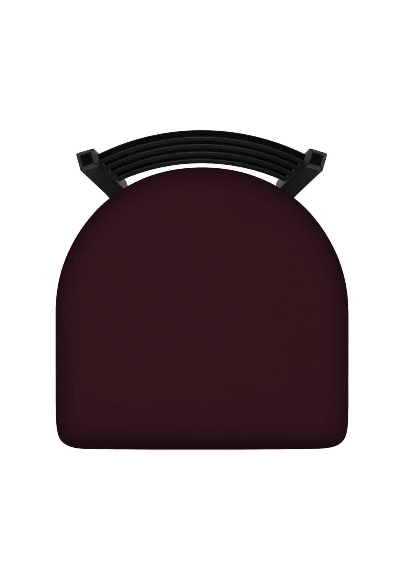Jackie 36-Inch Extra-Tall Bar Stool with Black Wrinkle Finish and Canter Bordeaux Seat 3 Jackie 36-Inch Extra-Tall Bar Stool with Black Wrinkle Finish and Canter Bordeaux Seat - Image 3