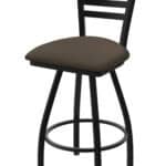 Jackie 36-Inch Extra-Tall Bar Stool with Black Wrinkle Finish and Canter Earth Seat