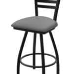 Jackie 36-Inch Extra-Tall Bar Stool with Black Wrinkle Finish and Canter Folkstone Grey Seat 6 Jackie 36-Inch Extra-Tall Bar Stool with Black Wrinkle Finish and Canter Folkstone Grey Seat