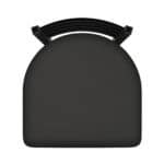Jackie 36-Inch Extra-Tall Bar Stool with Black Wrinkle Finish and Canter Iron Seat