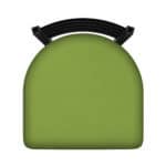 Jackie 36-Inch Extra-Tall Bar Stool with Black Wrinkle Finish and Canter Kiwi Green Seat