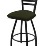 Jackie 36-Inch Extra-Tall Bar Stool with Black Wrinkle Finish and Canter Pine Seat