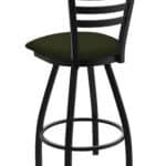 Jackie 36-Inch Extra-Tall Bar Stool with Black Wrinkle Finish and Canter Pine Seat