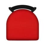 Jackie 36-Inch Extra-Tall Bar Stool with Black Wrinkle Finish and Canter Red Seat