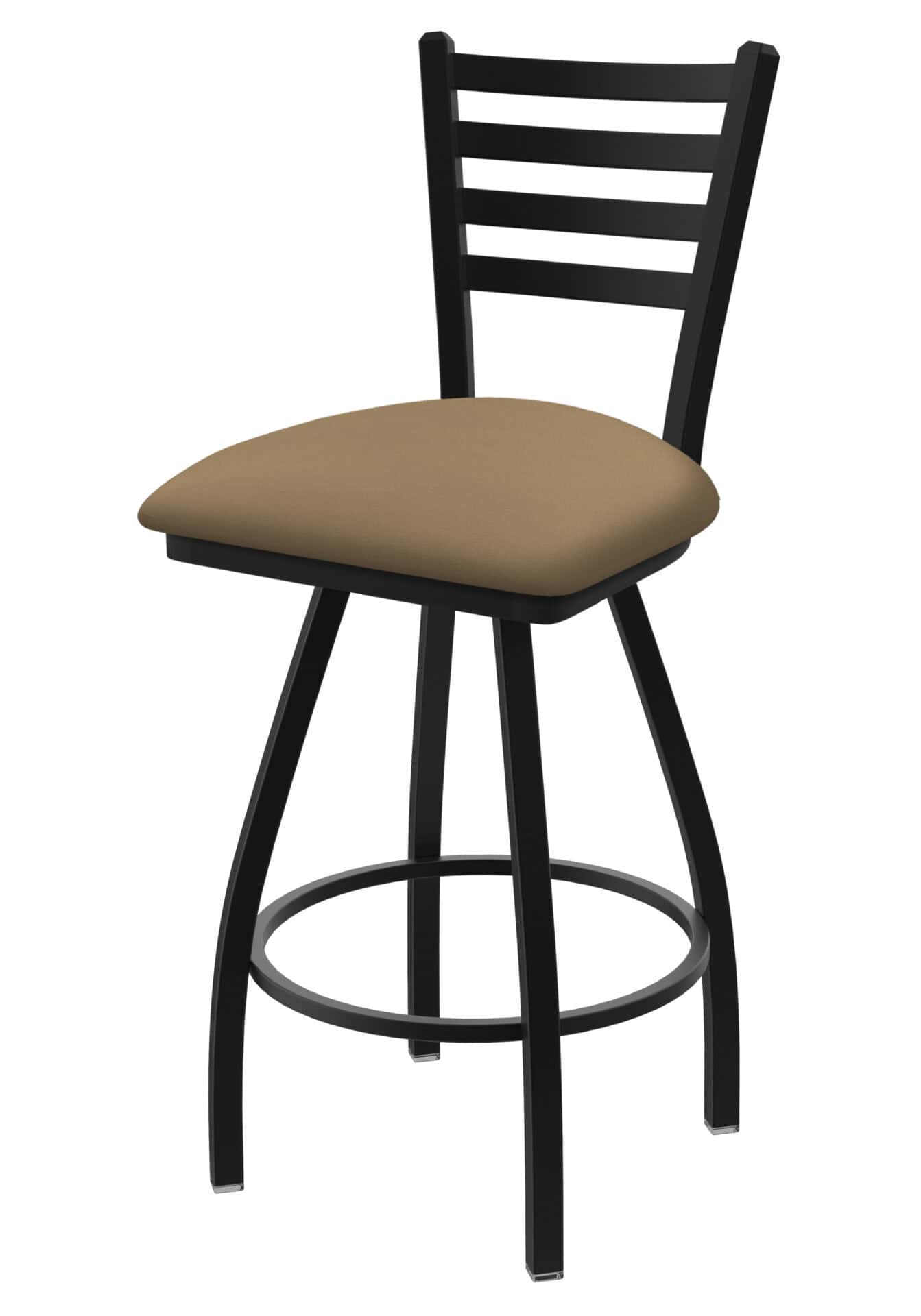 Jackie 36-Inch Extra-Tall Bar Stool with Black Wrinkle Finish and Canter Sand Seat 1 Jackie 36-Inch Extra-Tall Bar Stool with Black Wrinkle Finish and Canter Sand Seat