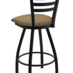Jackie 36-Inch Extra-Tall Bar Stool with Black Wrinkle Finish and Canter Sand Seat 7 Jackie 36-Inch Extra-Tall Bar Stool with Black Wrinkle Finish and Canter Sand Seat