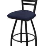 Jackie 36-Inch Extra-Tall Bar Stool with Black Wrinkle Finish and Graph Anchor Seat