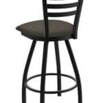 Jackie 36-Inch Extra-Tall Bar Stool with Black Wrinkle Finish and Graph Chalice Seat