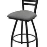 Jackie 36-Inch Extra-Tall Bar Stool with Black Wrinkle Finish and Graph Alpine Seat