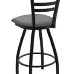Jackie 36-Inch Extra-Tall Bar Stool with Black Wrinkle Finish and Graph Alpine Seat