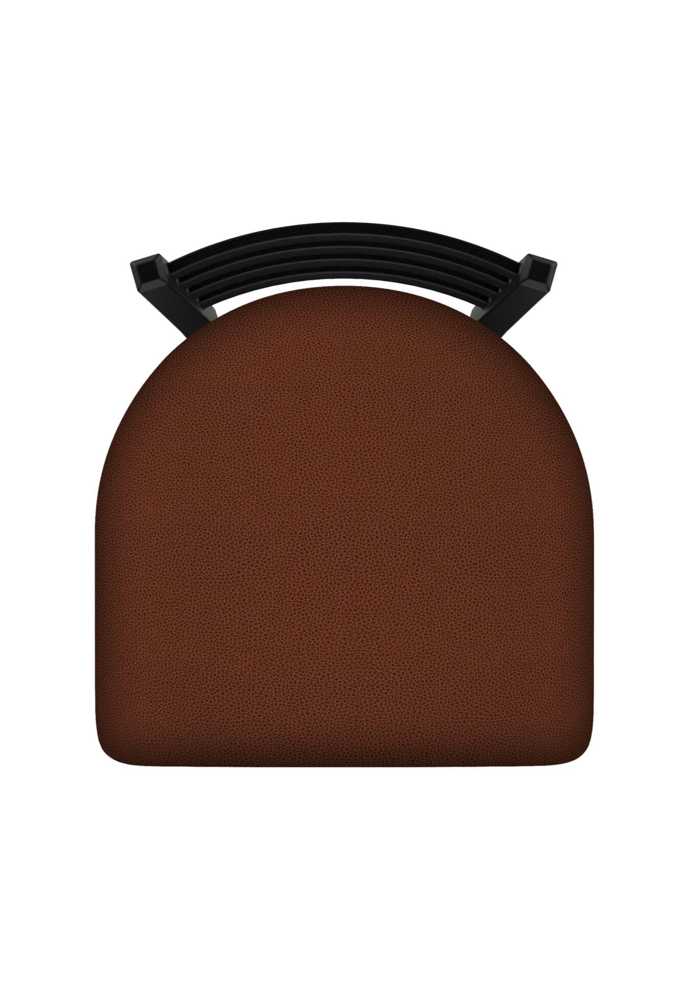 Jackie 36-Inch Extra-Tall Bar Stool with Black Wrinkle Finish and Rein Adobe Seat 3 Jackie 36-Inch Extra-Tall Bar Stool with Black Wrinkle Finish and Rein Adobe Seat - Image 3