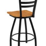 Jackie 36-Inch Extra-Tall Bar Stool with Black Wrinkle Finish and Medium Maple Seat 7 Jackie 36-Inch Extra-Tall Bar Stool with Black Wrinkle Finish and Medium Maple Seat