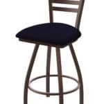 Jackie 36-Inch Extra-Tall Bar Stool with Bronze Finish and Canter Twilight Seat