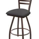 Jackie 36-Inch Extra-Tall Bar Stool with Bronze Finish and Canter Storm Seat