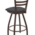 Jackie 36-Inch Extra-Tall Bar Stool with Bronze Finish and Canter Storm Seat