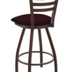 Jackie 36-Inch Extra-Tall Bar Stool with Bronze Finish and Canter Bordeaux Seat 7 Jackie 36-Inch Extra-Tall Bar Stool with Bronze Finish and Canter Bordeaux Seat