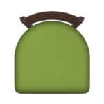 Jackie 36-Inch Extra-Tall Bar Stool with Bronze Finish and Canter Kiwi Green Seat