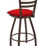 Jackie 30-Inch Bar Stool with Bronze Finish and Canter Red Seat 7 Jackie 30-Inch Bar Stool with Bronze Finish and Canter Red Seat