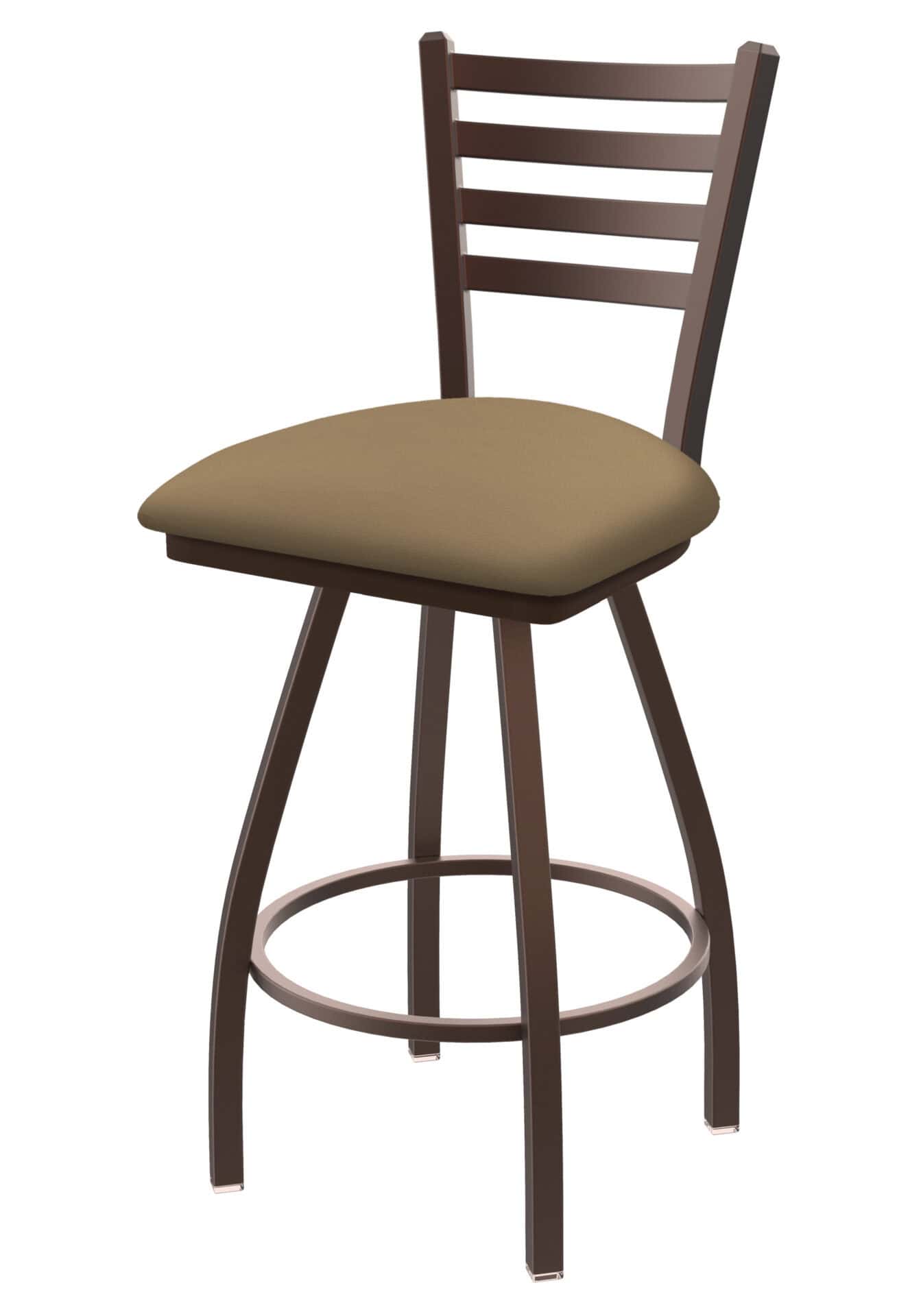 Jackie 30-Inch Bar Stool with Bronze Finish and Canter Sand Seat 1 Jackie 30-Inch Bar Stool with Bronze Finish and Canter Sand Seat