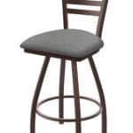 Jackie 36-Inch Extra-Tall Bar Stool with Bronze Finish and Graph Alpine Seat