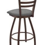 Jackie 36-Inch Extra-Tall Bar Stool with Bronze Finish and Graph Alpine Seat