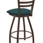 Jackie 36-Inch Extra-Tall Bar Stool with Bronze Finish and Graph Tidal Seat
