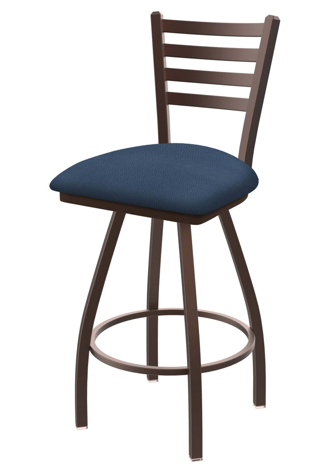 Jackie 30-Inch Bar Stool with Bronze Finish and Rein Bay Seat 1 Jackie 30-Inch Bar Stool with Bronze Finish and Rein Bay Seat