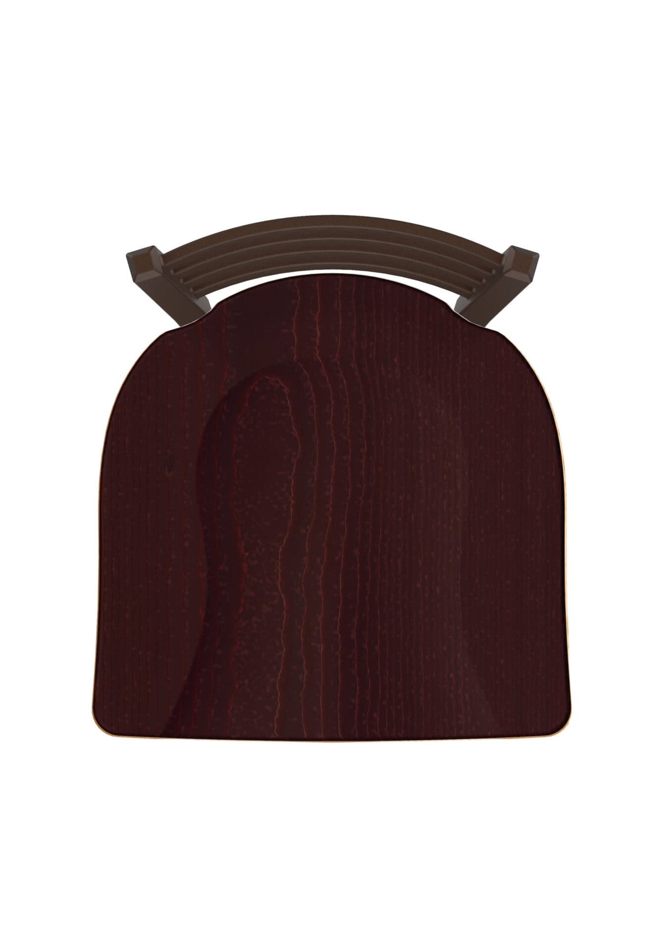 Jackie 36-Inch Extra-Tall Bar Stool with Bronze Finish and Dark Cherry Oak Seat 3 Jackie 36-Inch Extra-Tall Bar Stool with Bronze Finish and Dark Cherry Oak Seat - Image 3