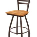 Jackie 36-Inch Extra-Tall Bar Stool with Bronze Finish and Medium Maple Seat 6 Jackie 36-Inch Extra-Tall Bar Stool with Bronze Finish and Medium Maple Seat