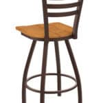 Jackie 36-Inch Extra-Tall Bar Stool with Bronze Finish and Medium Maple Seat 7 Jackie 36-Inch Extra-Tall Bar Stool with Bronze Finish and Medium Maple Seat