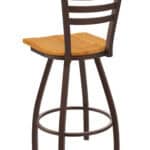 Jackie 36-Inch Extra-Tall Bar Stool with Bronze Finish and Medium Oak Seat 7 Jackie 36-Inch Extra-Tall Bar Stool with Bronze Finish and Medium Oak Seat