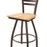 Jackie 36-Inch Extra-Tall Bar Stool with Bronze Finish and Natural Maple Seat 6 Jackie 36-Inch Extra-Tall Bar Stool with Bronze Finish and Natural Maple Seat