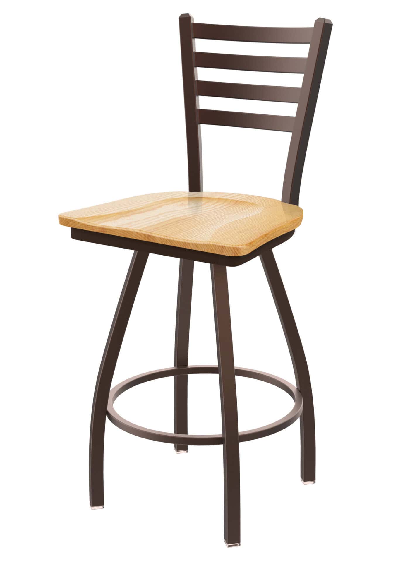 Jackie 36-Inch Extra-Tall Bar Stool with Bronze Finish and Natural Oak Seat 1 Jackie 36-Inch Extra-Tall Bar Stool with Bronze Finish and Natural Oak Seat