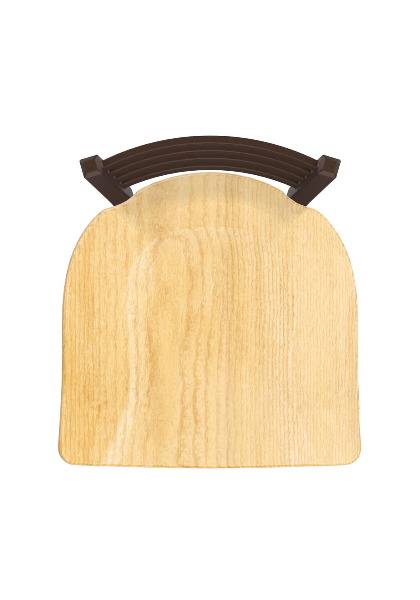 Jackie 36-Inch Extra-Tall Bar Stool with Bronze Finish and Natural Oak Seat 3 Jackie 36-Inch Extra-Tall Bar Stool with Bronze Finish and Natural Oak Seat - Image 3