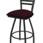Jackie 36-Inch Extra-Tall Bar Stool with Pewter Finish and Canter Bordeaux Seat 6 Jackie 36-Inch Extra-Tall Bar Stool with Pewter Finish and Canter Bordeaux Seat