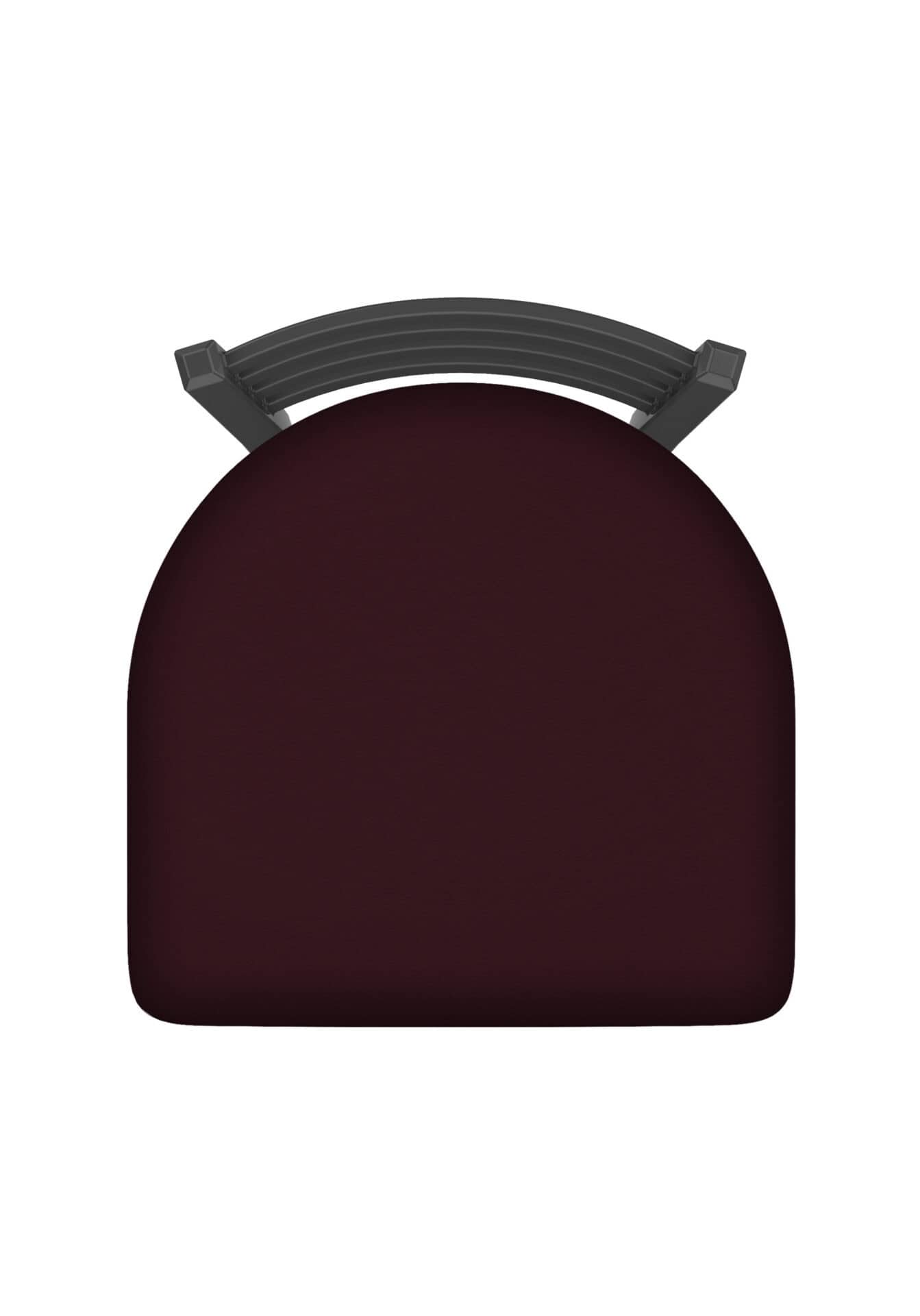 Jackie 36-Inch Extra-Tall Bar Stool with Pewter Finish and Canter Bordeaux Seat 3 Jackie 36-Inch Extra-Tall Bar Stool with Pewter Finish and Canter Bordeaux Seat - Image 3