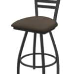 Jackie 36-Inch Extra-Tall Bar Stool with Pewter Finish and Canter Earth Seat 6 Jackie 36-Inch Extra-Tall Bar Stool with Pewter Finish and Canter Earth Seat