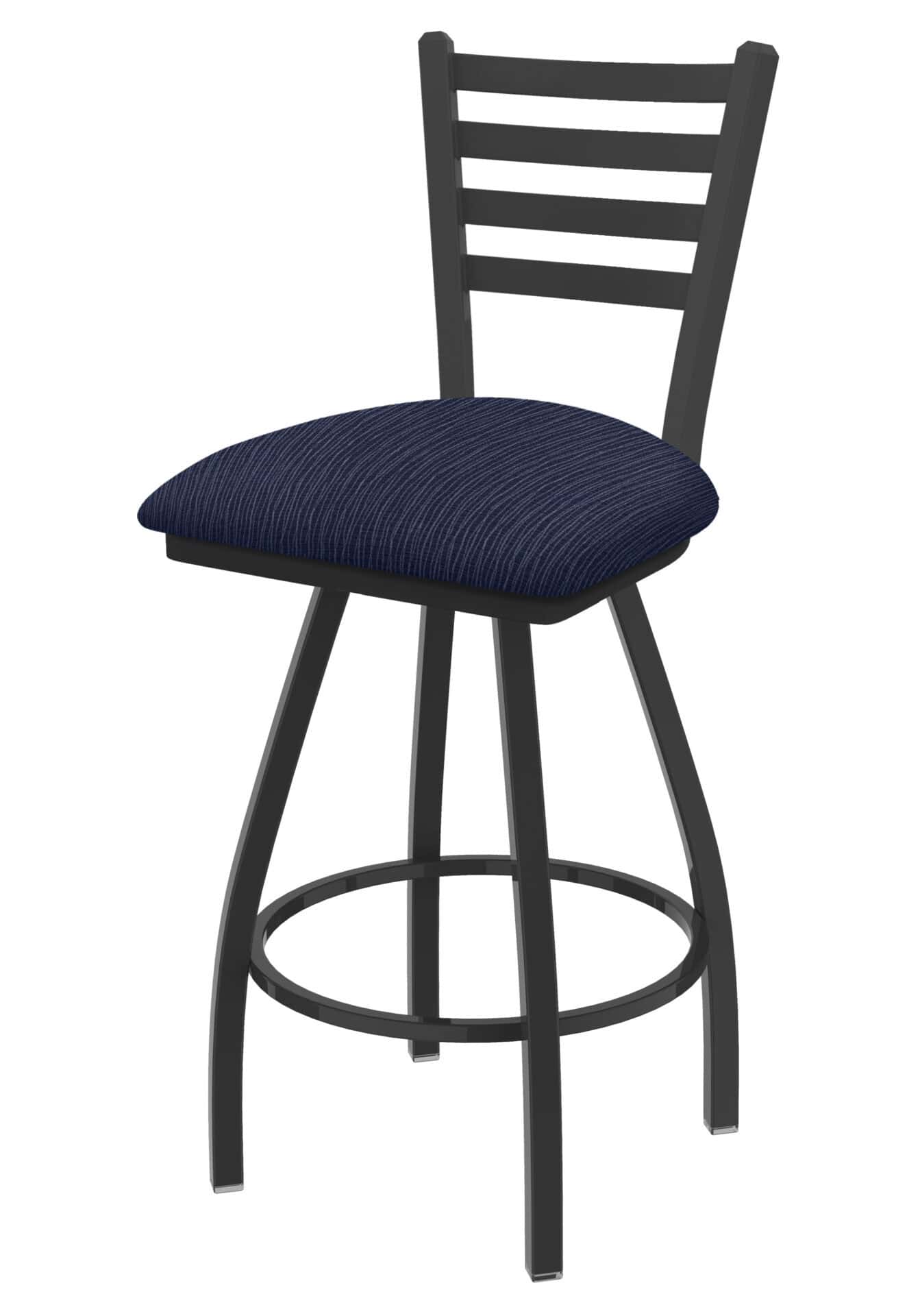 Jackie 36-Inch Extra-Tall Bar Stool with Pewter Finish and Graph Anchor Seat 1 Jackie 36-Inch Extra-Tall Bar Stool with Pewter Finish and Graph Anchor Seat