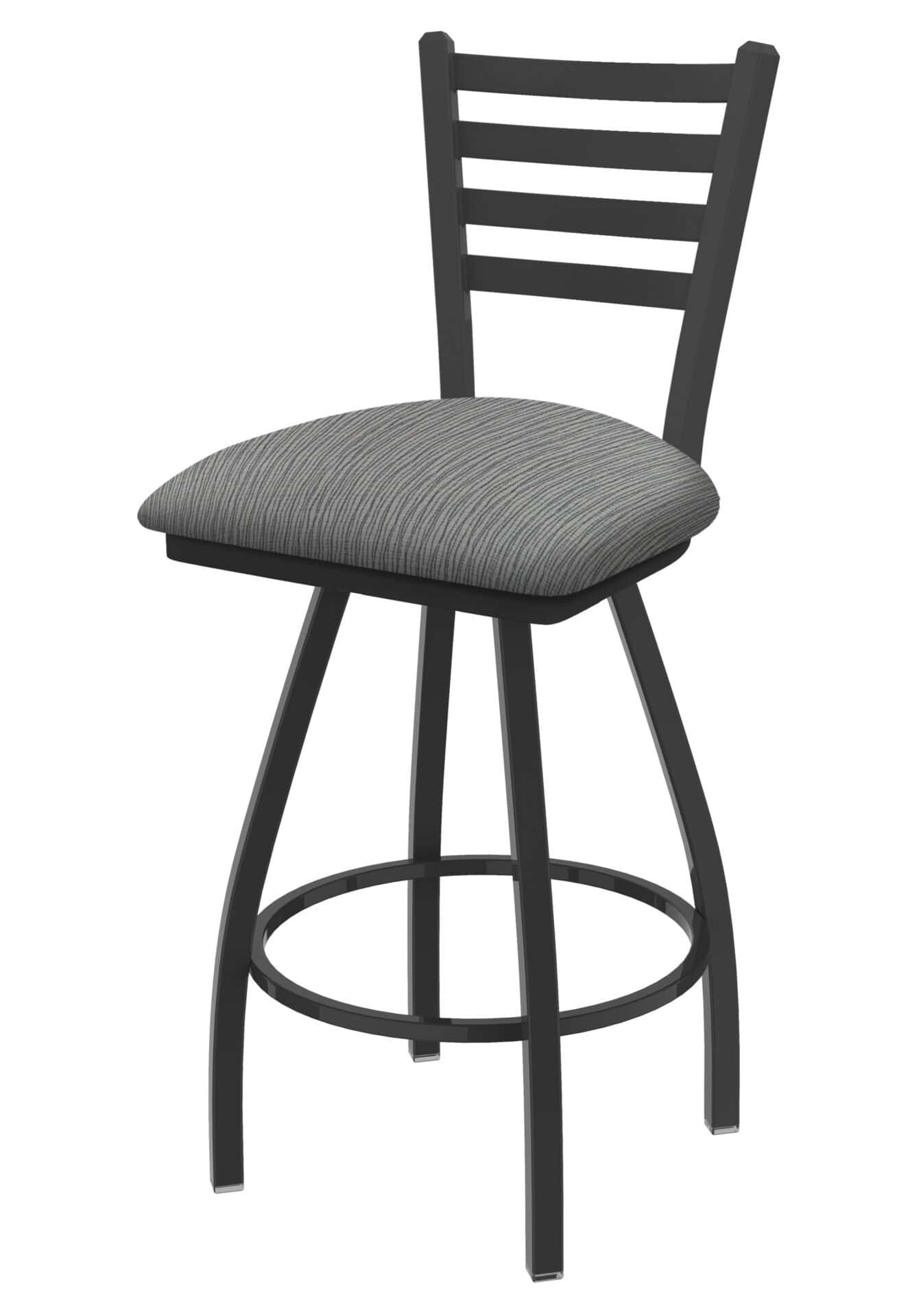 Jackie 36-Inch Extra-Tall Bar Stool with Pewter Finish and Graph Alpine Seat 1 Jackie 36-Inch Extra-Tall Bar Stool with Pewter Finish and Graph Alpine Seat