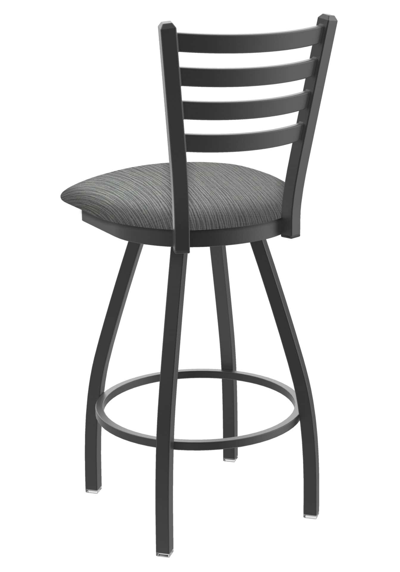 Jackie 36-Inch Extra-Tall Bar Stool with Pewter Finish and Graph Alpine Seat 2 Jackie 36-Inch Extra-Tall Bar Stool with Pewter Finish and Graph Alpine Seat - Image 2