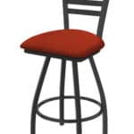 Jackie 30-Inch Bar Stool with Pewter Finish and Graph Poppy Seat 6 Jackie 30-Inch Bar Stool with Pewter Finish and Graph Poppy Seat