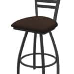 Jackie 36-Inch Extra-Tall Bar Stool with Pewter Finish and Rein Coffee Seat 6 Jackie 36-Inch Extra-Tall Bar Stool with Pewter Finish and Rein Coffee Seat