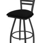 Jackie 25-Inch Counter Stool with Pewter Finish and Black Vinyl Seat 6 Jackie 25-Inch Counter Stool with Pewter Finish and Black Vinyl Seat