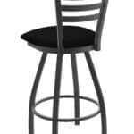 Jackie 25-Inch Counter Stool with Pewter Finish and Black Vinyl Seat 7 Jackie 25-Inch Counter Stool with Pewter Finish and Black Vinyl Seat