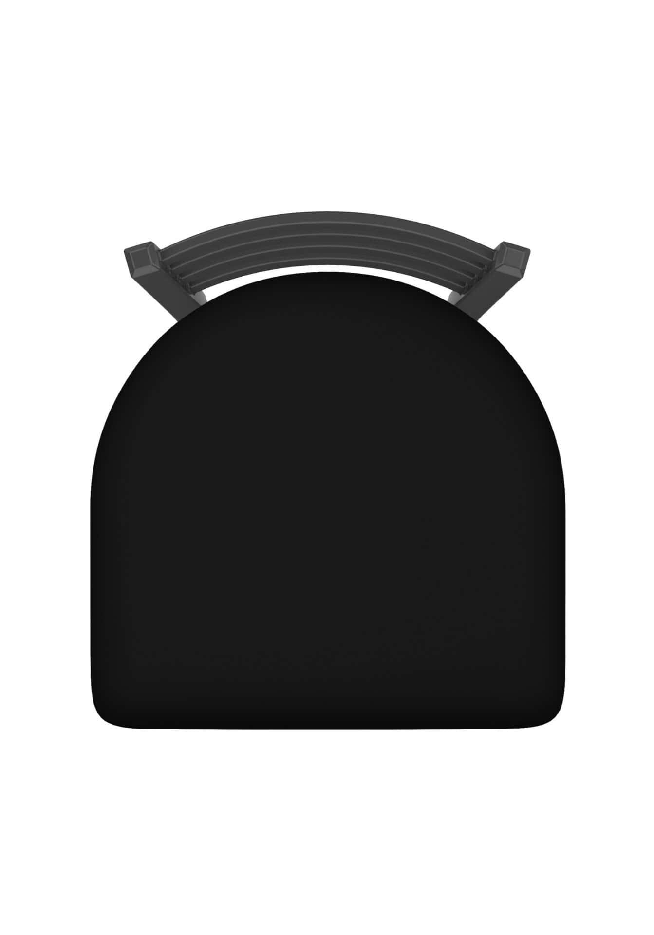Jackie 25-Inch Counter Stool with Pewter Finish and Black Vinyl Seat 3 Jackie 25-Inch Counter Stool with Pewter Finish and Black Vinyl Seat - Image 3