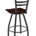 Jackie 36-Inch Extra-Tall Bar Stool with Pewter Finish and Dark Cherry Maple Seat 7 Jackie 36-Inch Extra-Tall Bar Stool with Pewter Finish and Dark Cherry Maple Seat