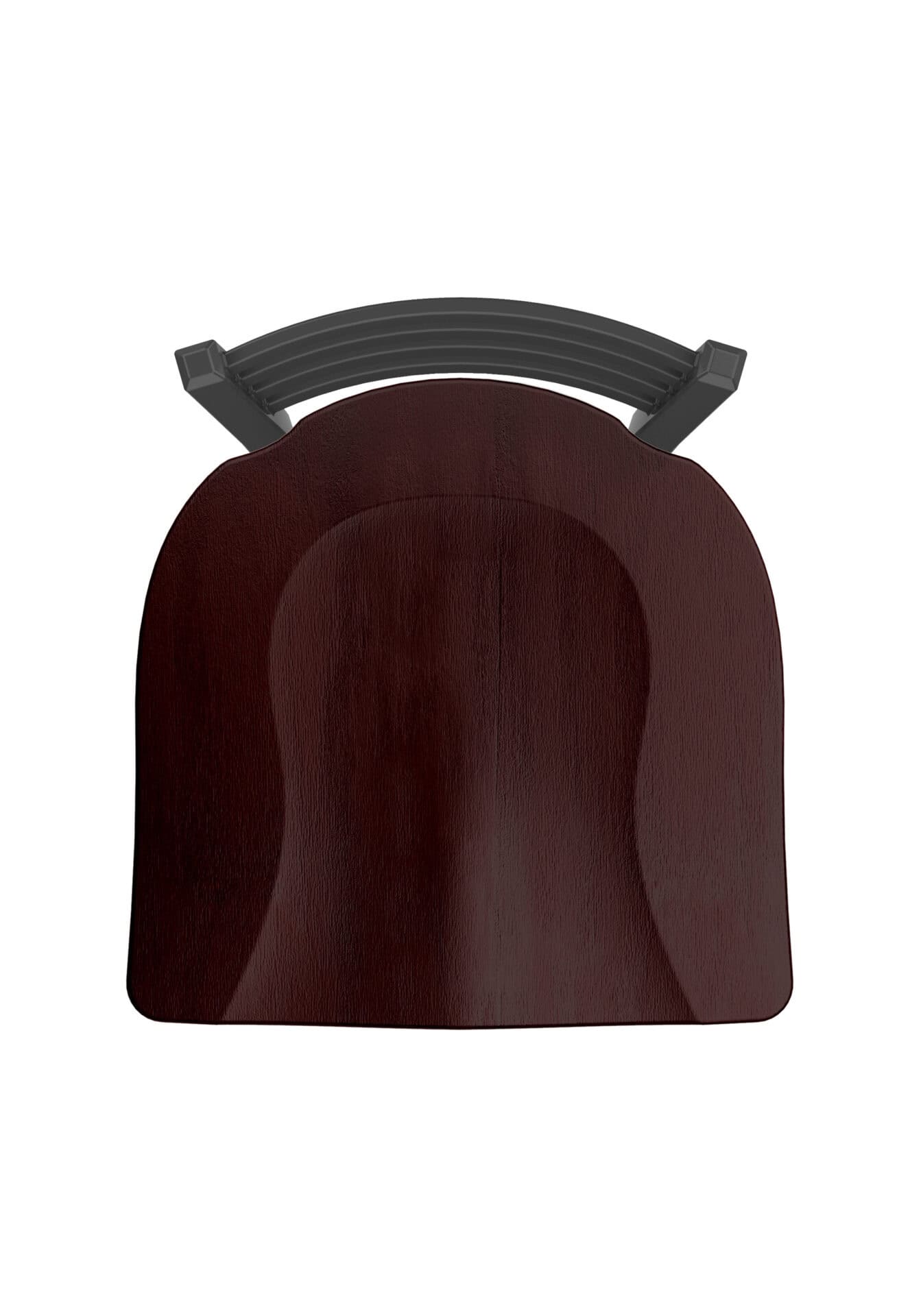 Jackie 36-Inch Extra-Tall Bar Stool with Pewter Finish and Dark Cherry Maple Seat 3 Jackie 36-Inch Extra-Tall Bar Stool with Pewter Finish and Dark Cherry Maple Seat - Image 3